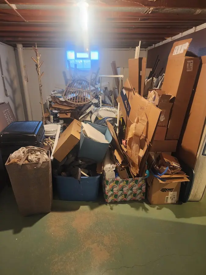 Roll-off dumpster container at job site for Construction Dumpster Rental in Binghamton